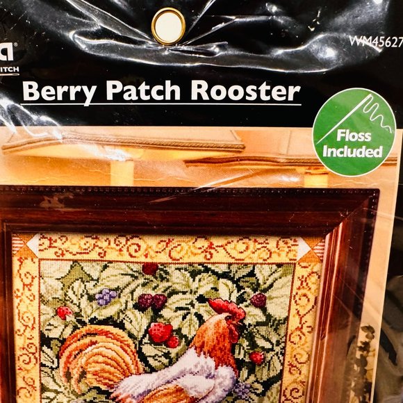 Bucilla Berry Batch Rooster Counted Cross Stitch Kit - New/Sealed (2011) - Picture 3 of 7
